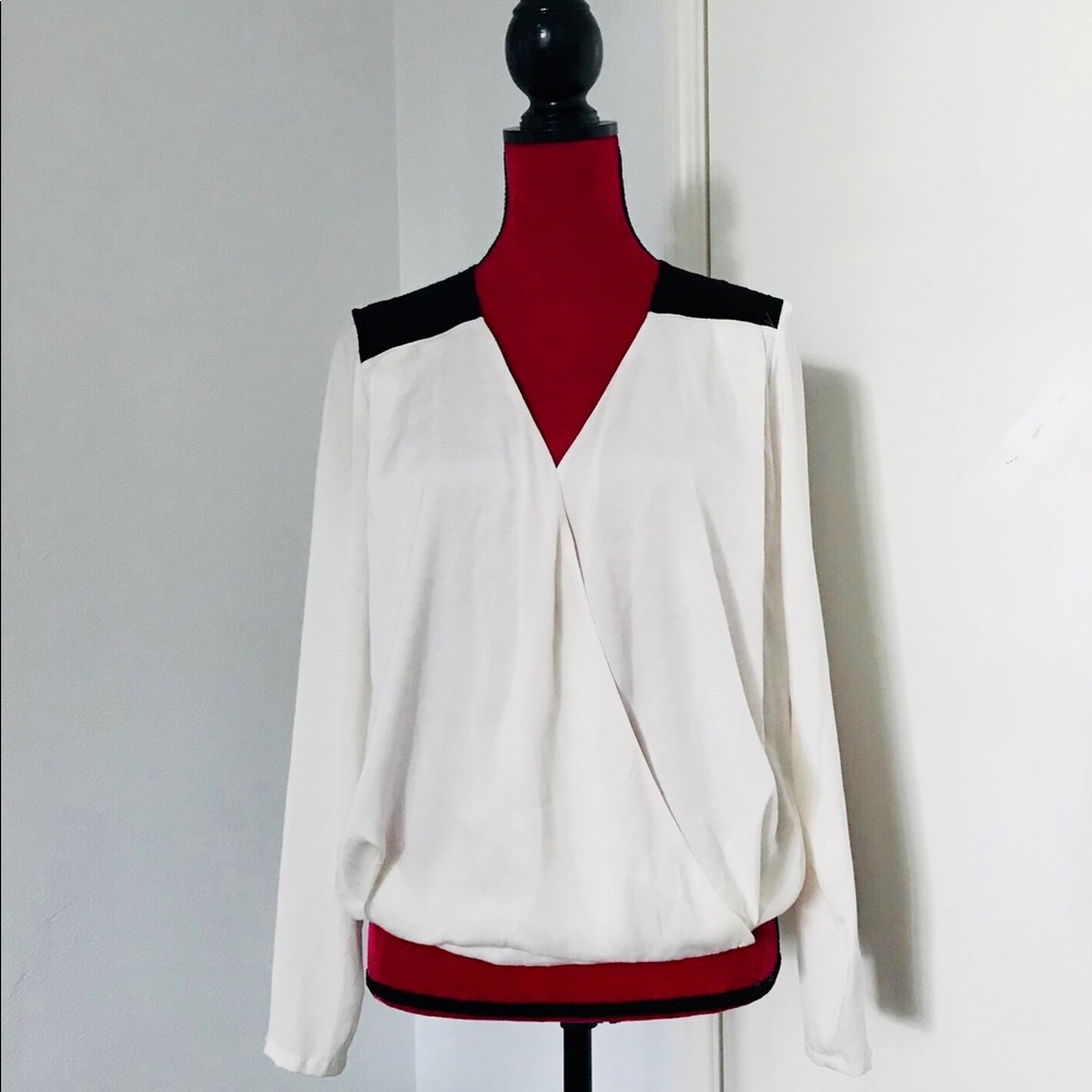 GUESS silk and lace blouse